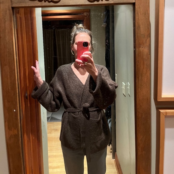 First Rite Felted Sweater Coat Walnut - Picture 5 of 5